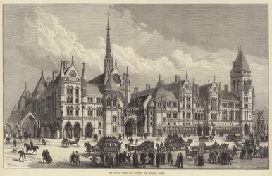 The Royal Courts of Justice, the Strand Front